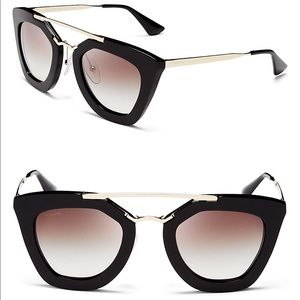 Prada Brow Bar Cat Eye Sunglasses 49mm USED